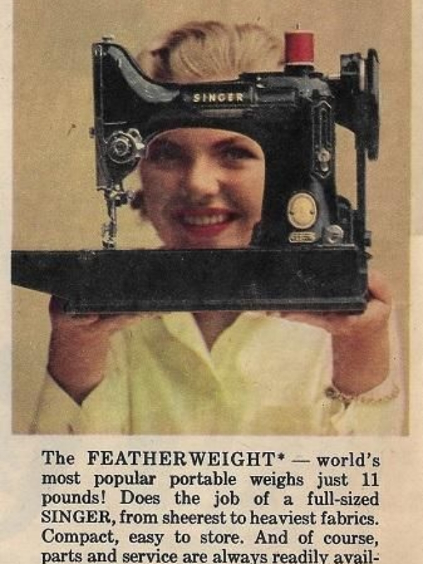 Introducing my 73 year old Singer 221 Featherweight Sewing Machine!