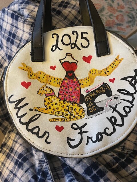 Painting a Purse for Milan Frocktails 2025